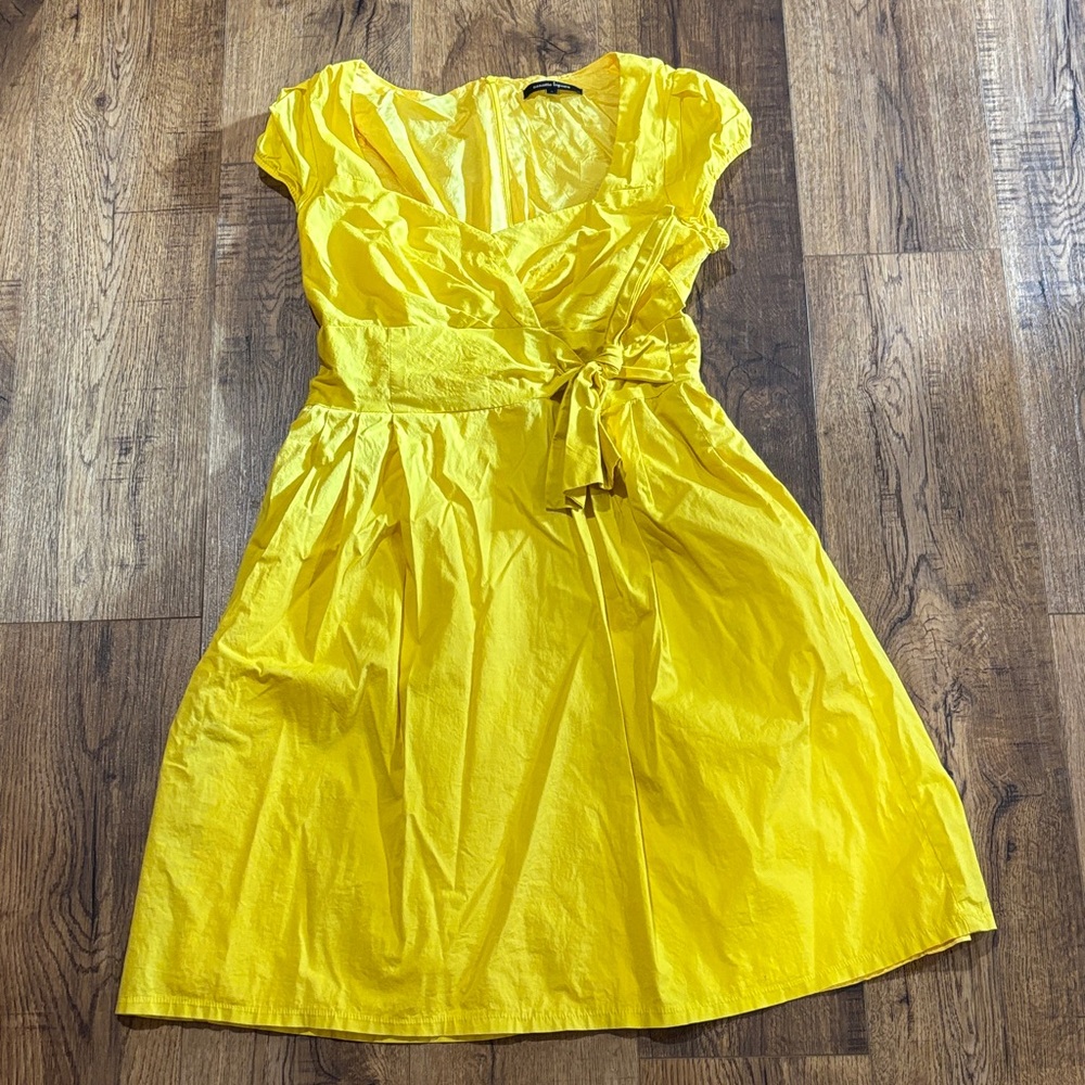 🌈Nanette Lenore Vibrant Yellow Wrap Dress🌈